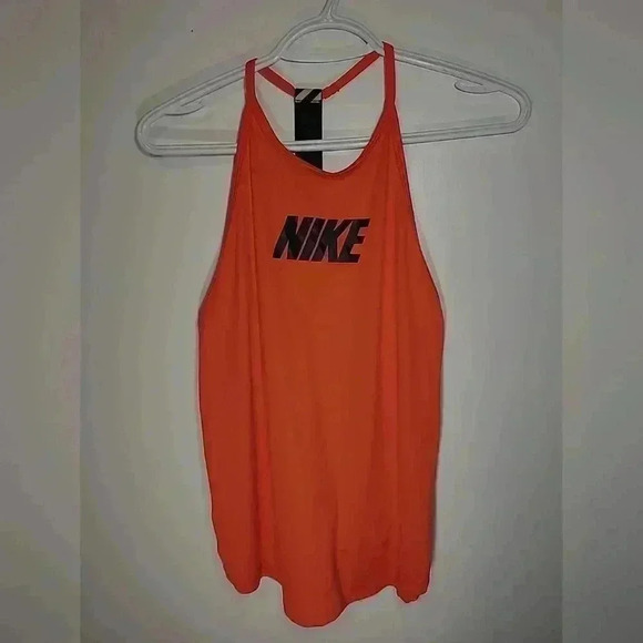Nike Dri-Fit Tank  Top Shirt Womens Orange Coral Sleeveless Size Small - Picture 1 of 5